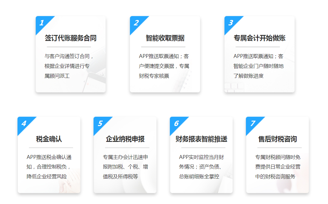關于大連代理記賬服務流程