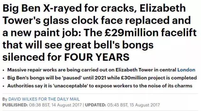 英國大本鐘時隔5年再敲響_大本鐘皇家藍表盤翻新_大本鐘修繕工程