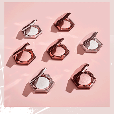 FENTY BEAUTY蕾哈娜星鉆炸彈3D高光粉餅心機玫瑰盤